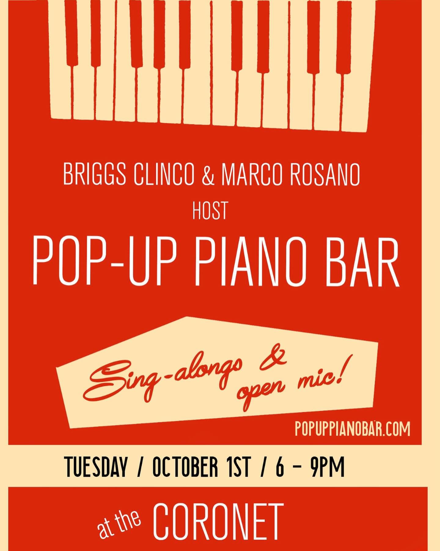 Pop-up Piano Bar