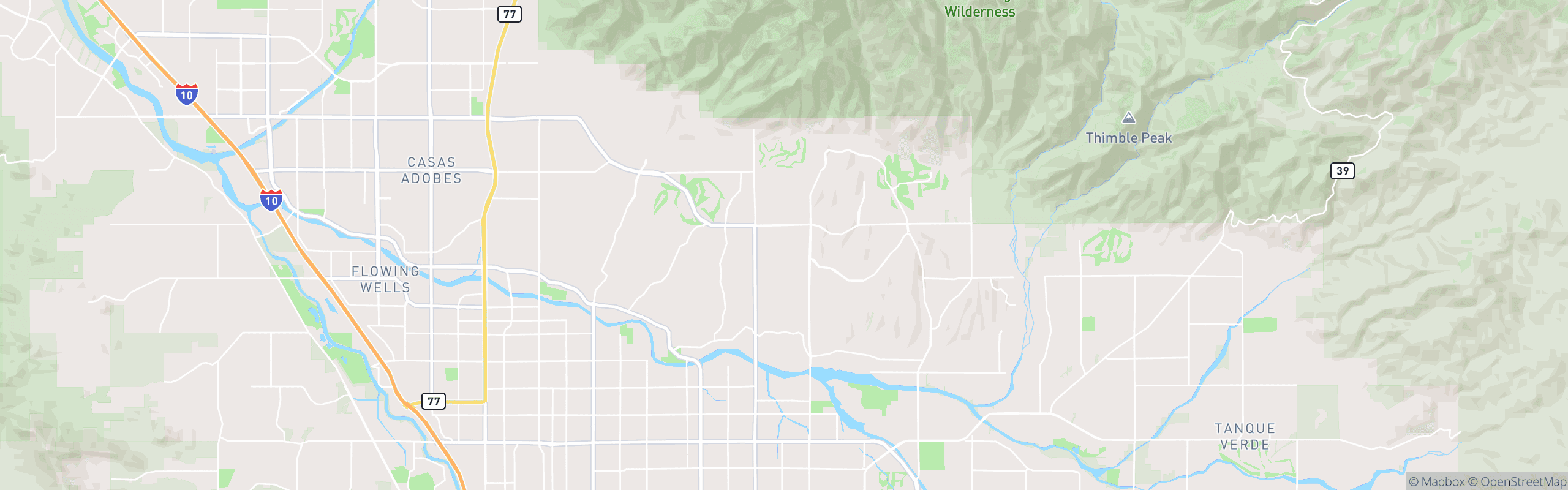 Map of Foothills