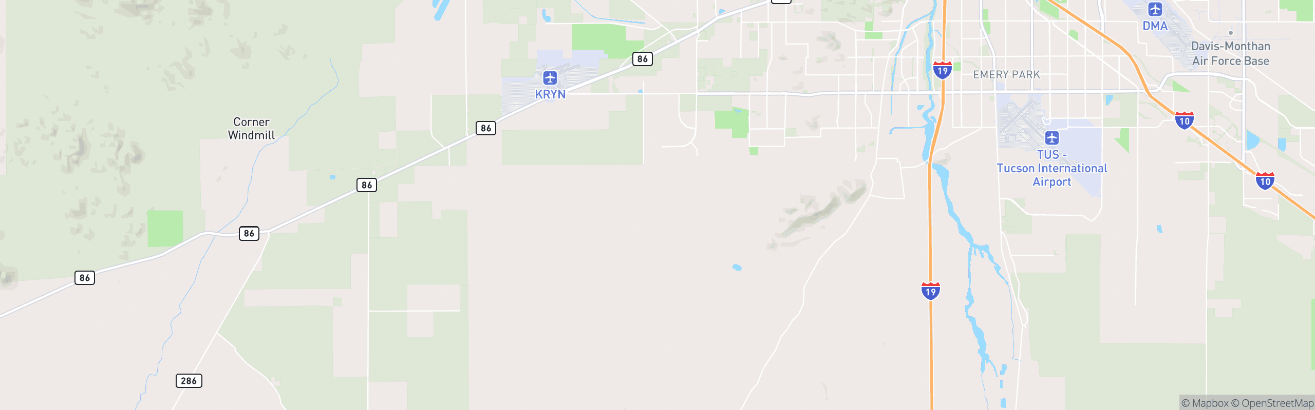 Map of Southwest