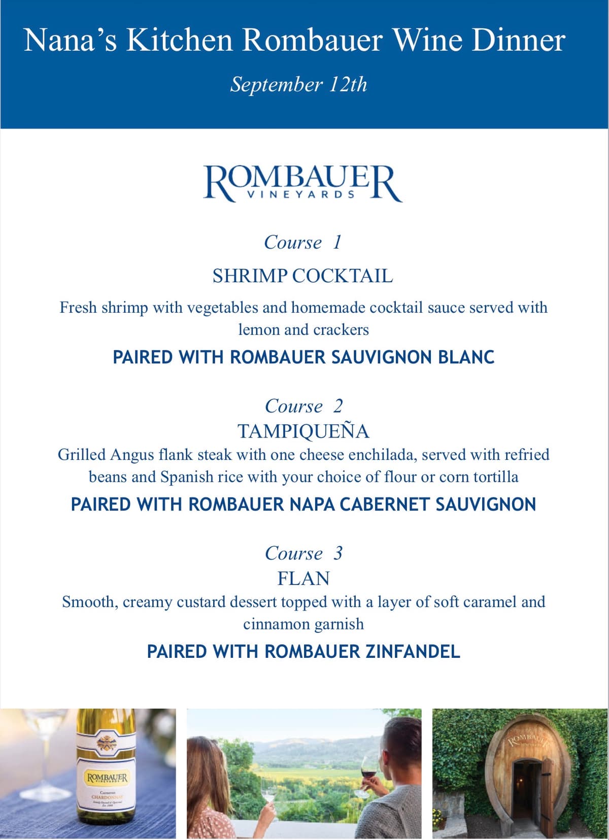 Rombauer Wine Dinner