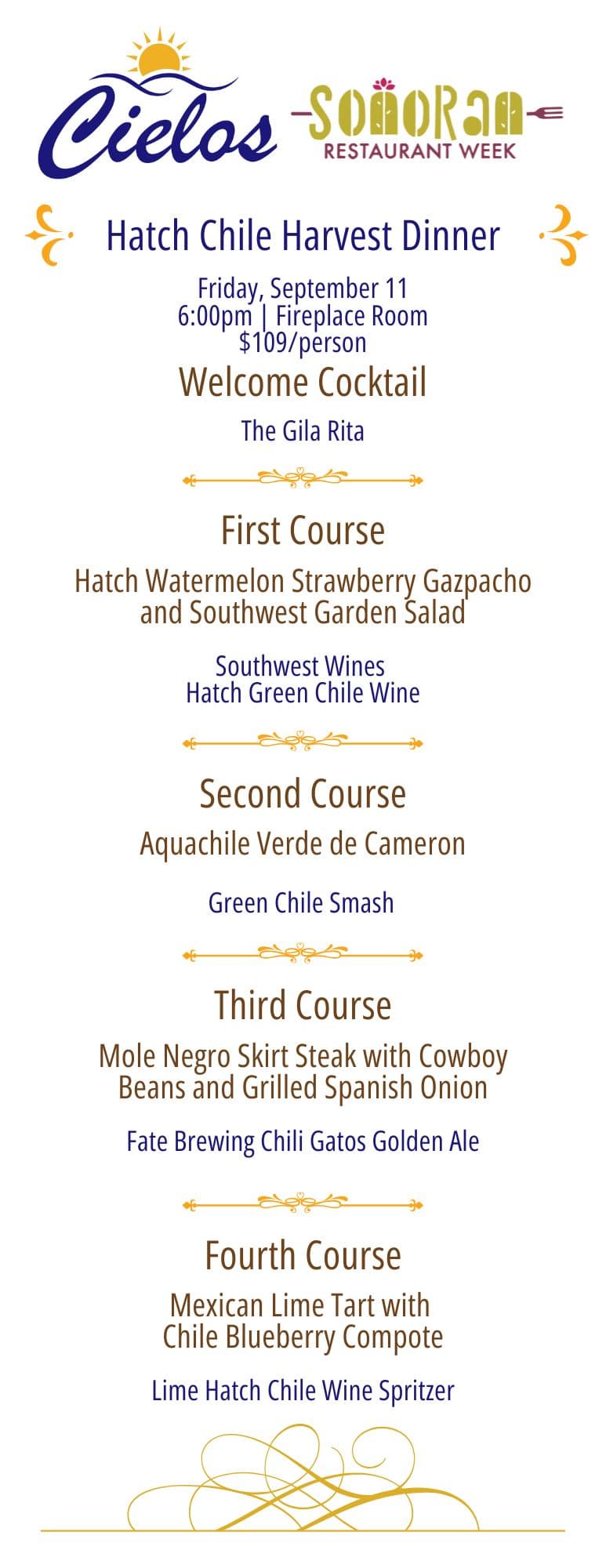 Special Hatch Chile Festival Dinner at Lodge on the Desert