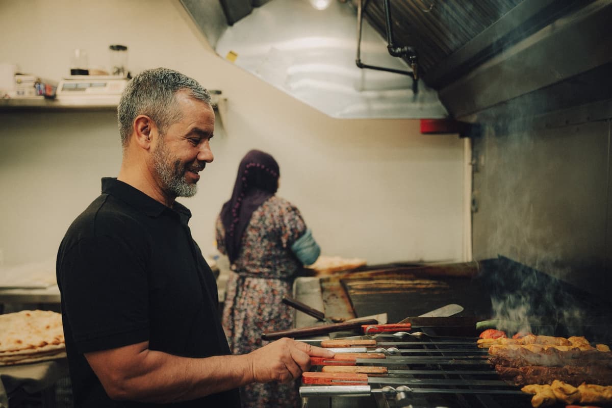 Sediq Haidari at Kabul Corner (Photo by Clay Lyon)