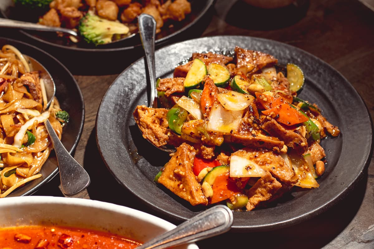 Kung Pao Tofu at Jun Dynasty (Photo by Jackie Tran)