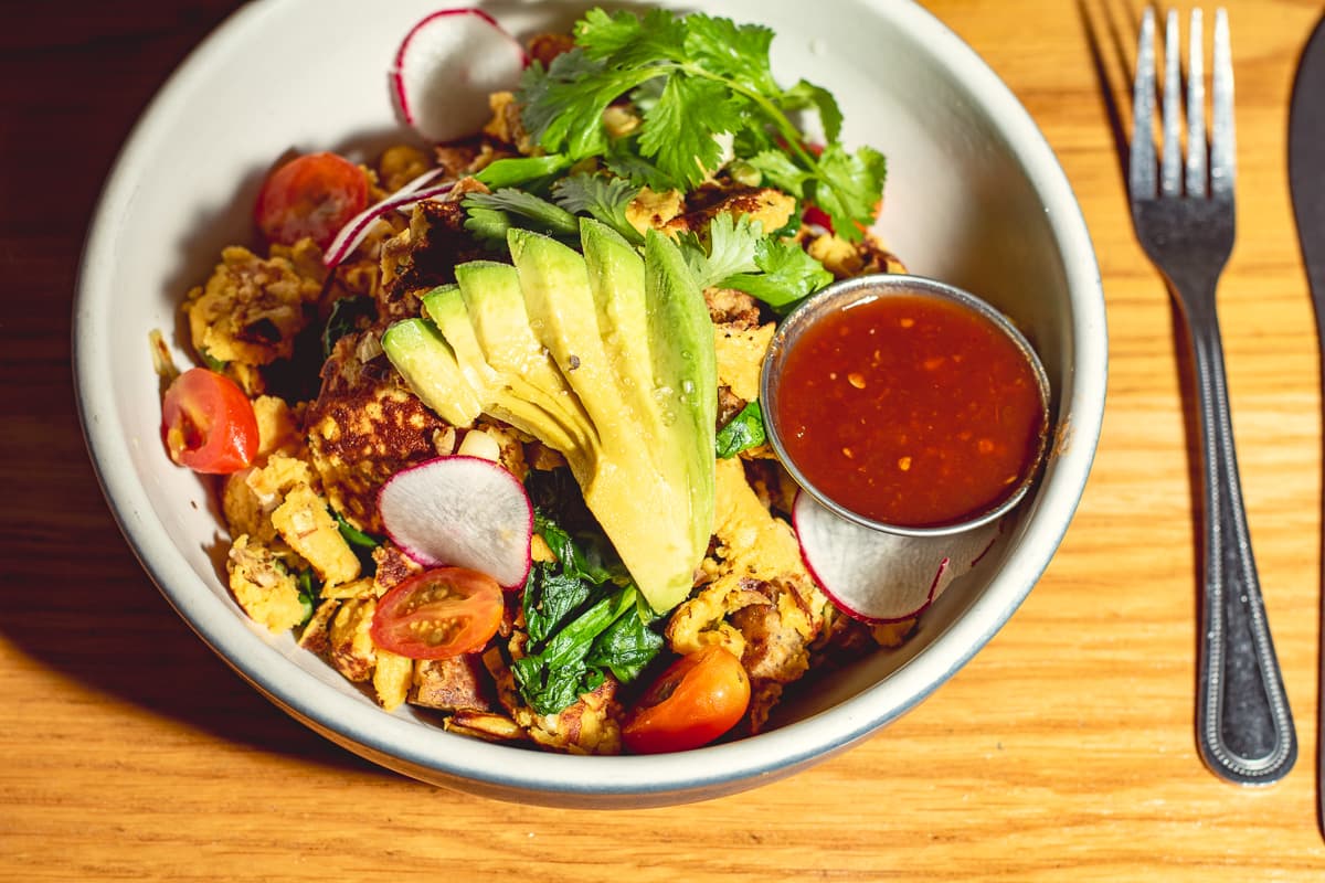 Chickpea Scramble at Prep & Pastry (Photo by Jackie Tran)