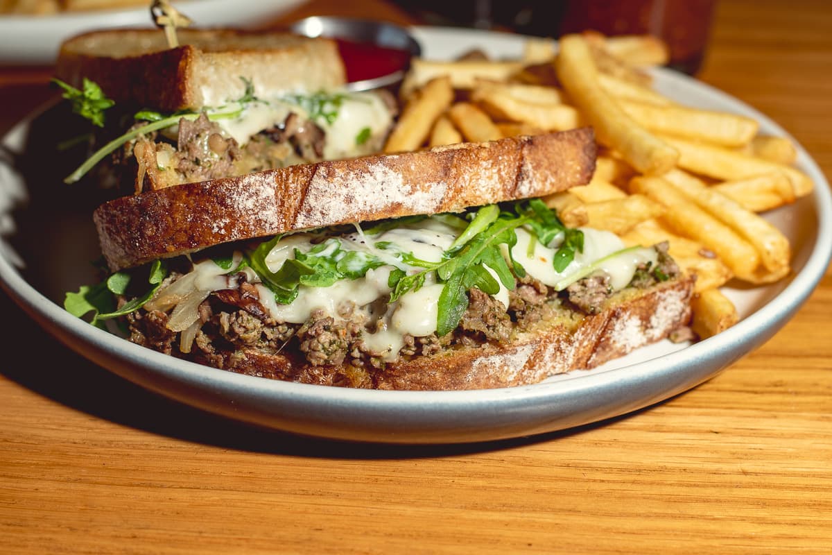 Shaved Steak Sandwich at Prep & Pastry (Photo by Jackie Tran)