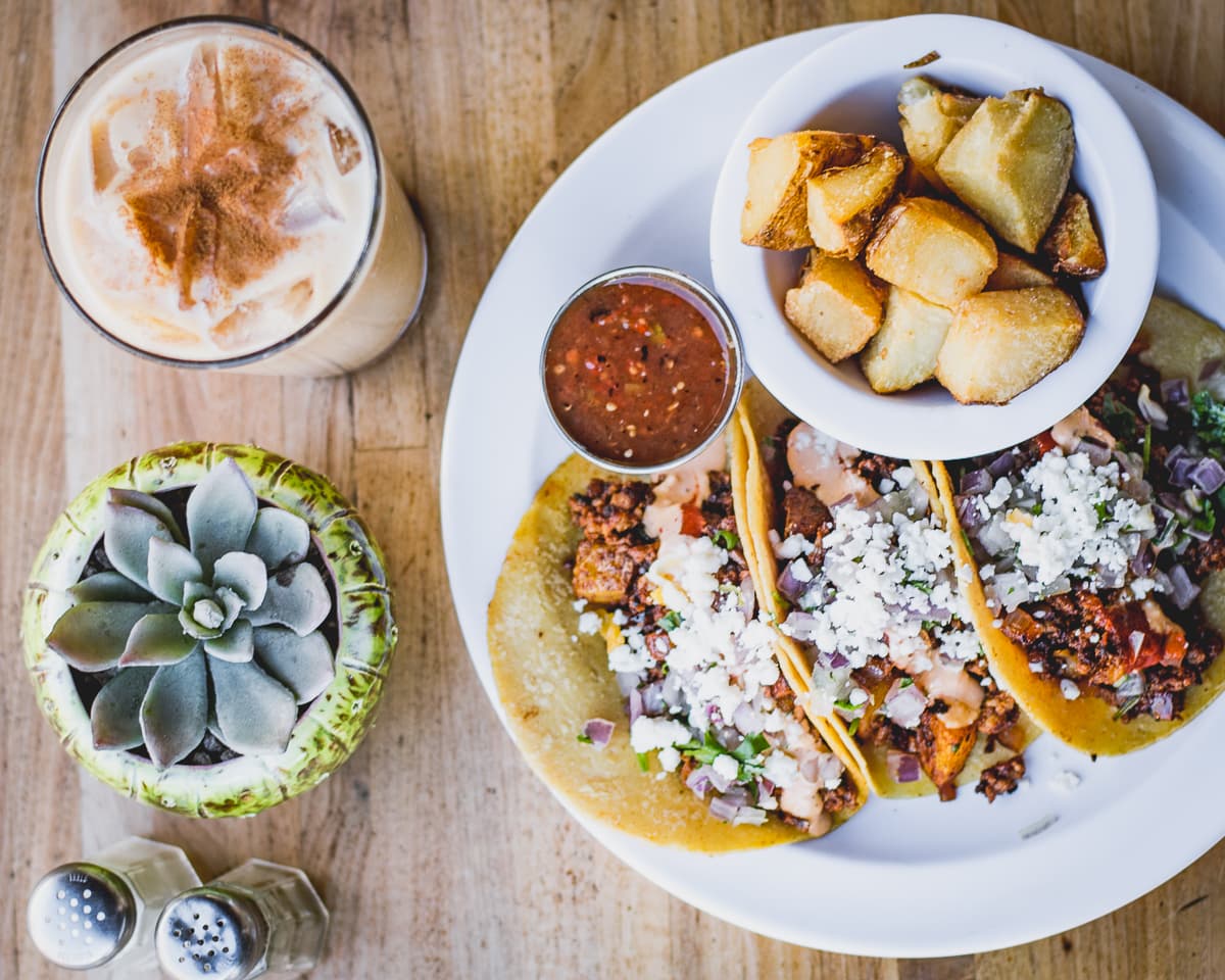Brunch Must: Chorizo con Papas Tacos at Seis Kitchen