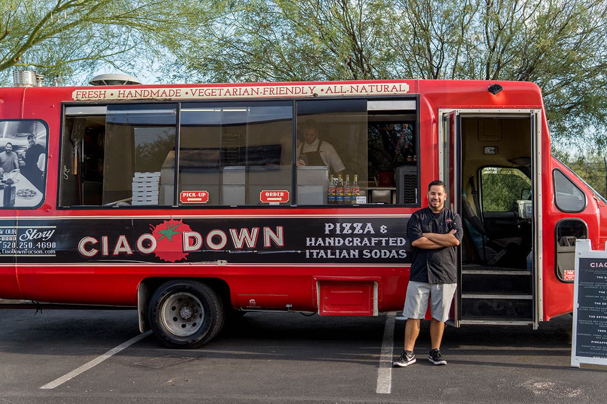 Take a peek inside Ciao Down, an “open-kitchen” food truck