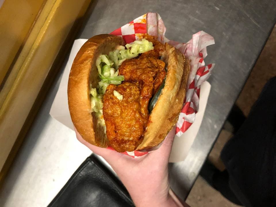 Chicken Sandwich at Pops Hot Chicken Truck (Credit: Melissa Stihl)