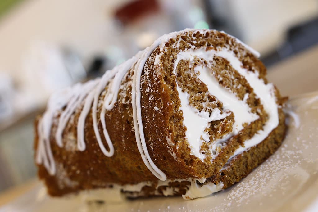 Pumpkin Roll at Sonya's Brown Sugar Bakery (Credit: Adam Lehrman)