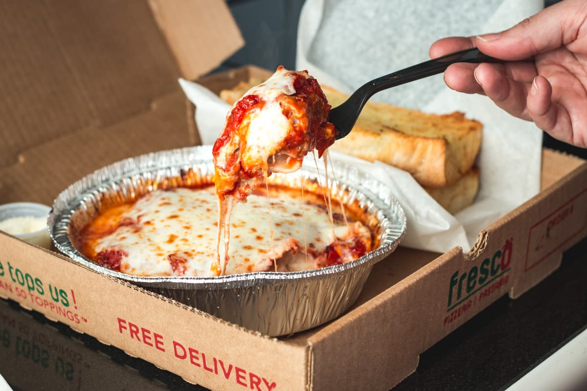 Meat Lasagna at Fresco Pizzeria & Pastaria (Credit: Jackie Tran)