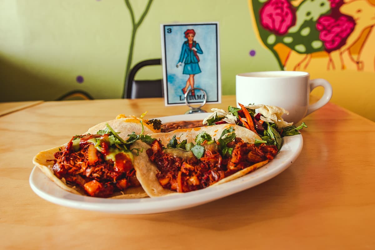 Al Pastor Tacos at La Chaiteria