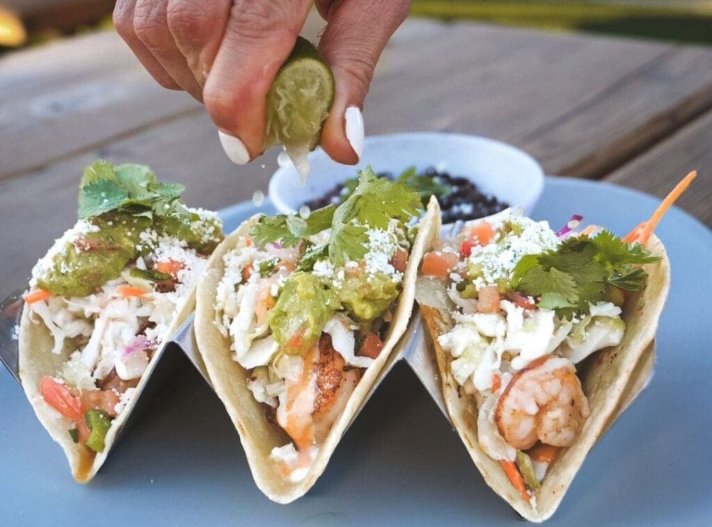 shrimp tacos