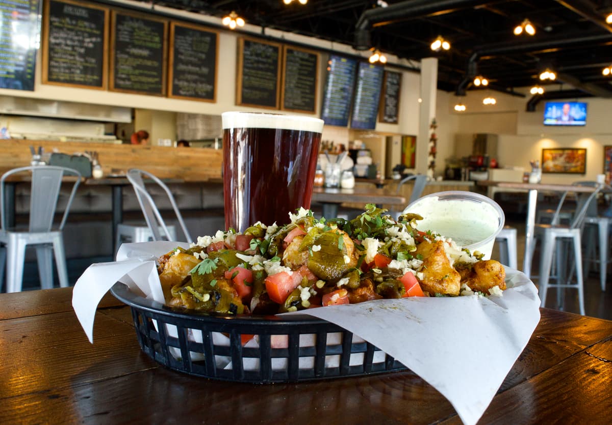 Fried Cauliflower Nachos at Bear Canyon Pizza (Credit: Kayla Rutledge)