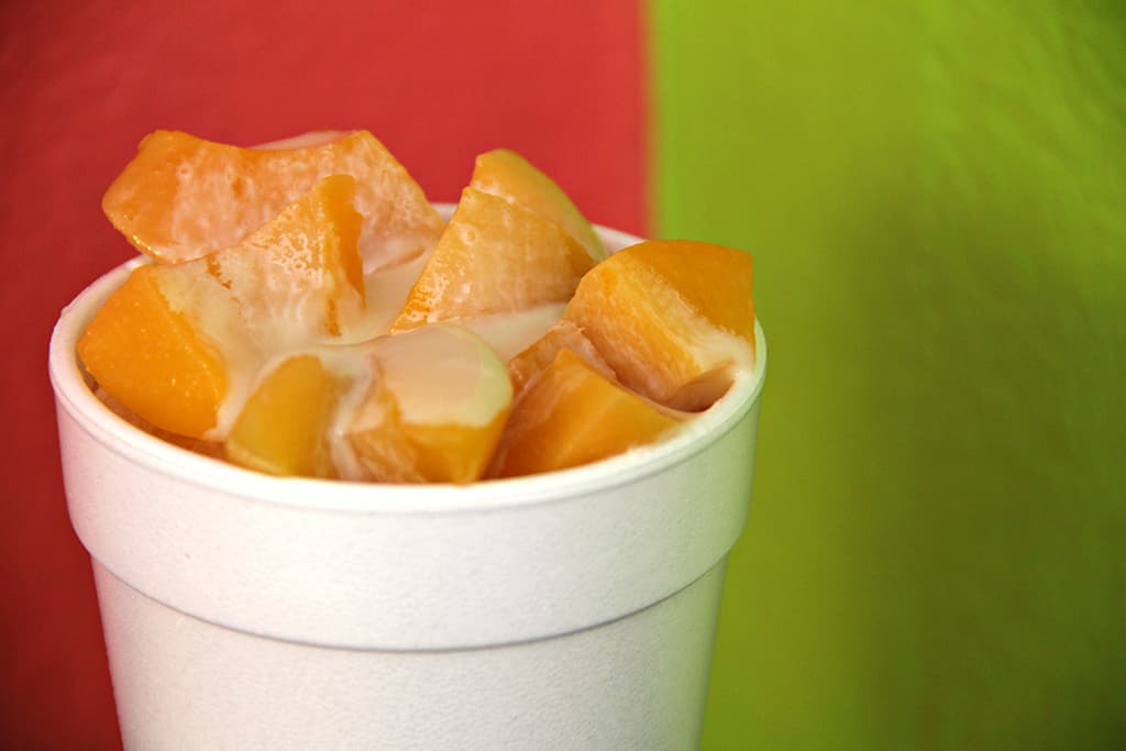 Peach Raspado at Ta' Raspado (Credit: Gloria Knott)