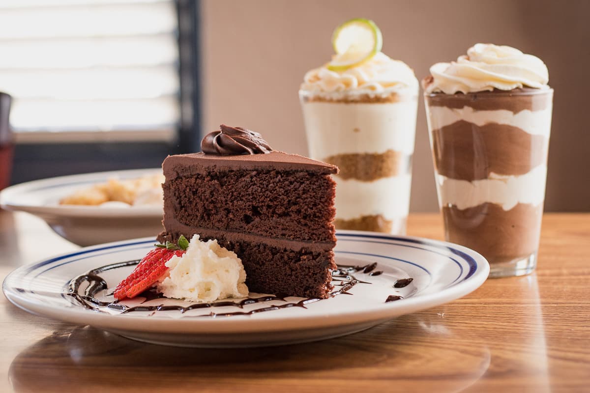 Chocolate "Birthday" Cake at Blue Willow (Photo by Jackie Tran)