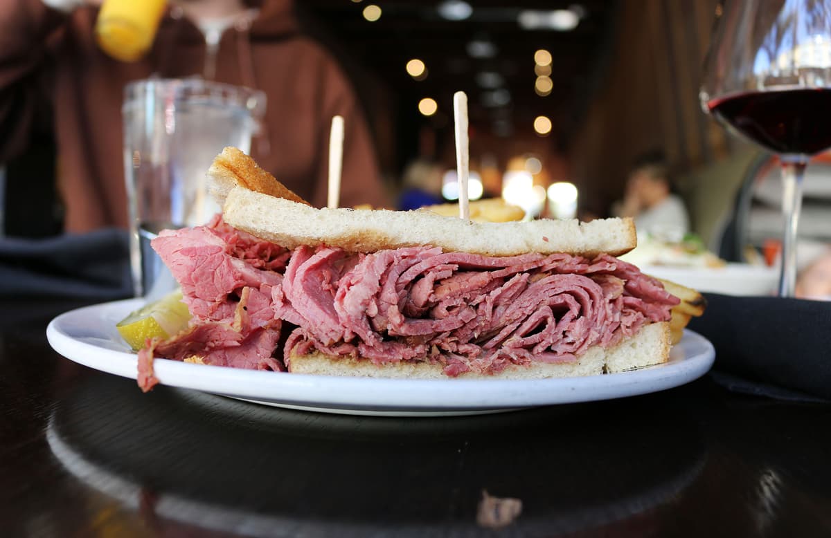 Pastrami & Rye at Hub Restaurant & Ice Creamery