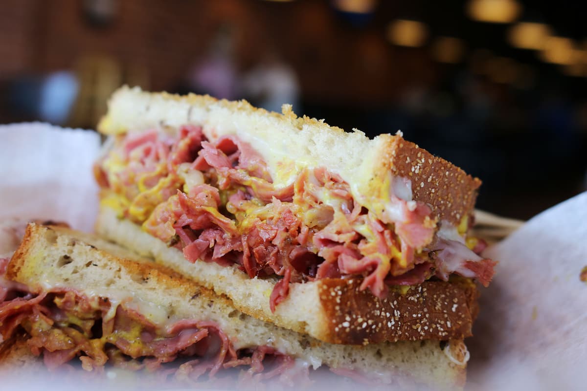 The "New York City" (pastrami, Swiss, rye, and mustard) at Melt