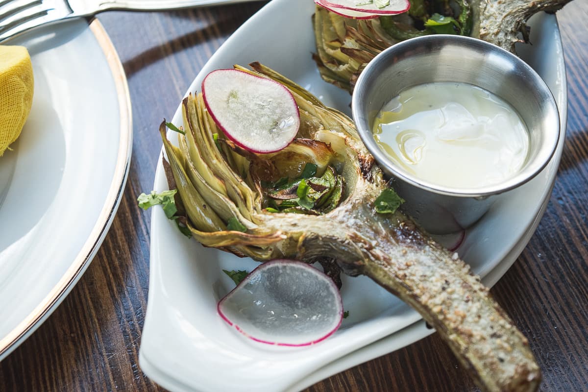 Artichoke Al Horno at Charro del Rey (Credit: Jackie Tran)