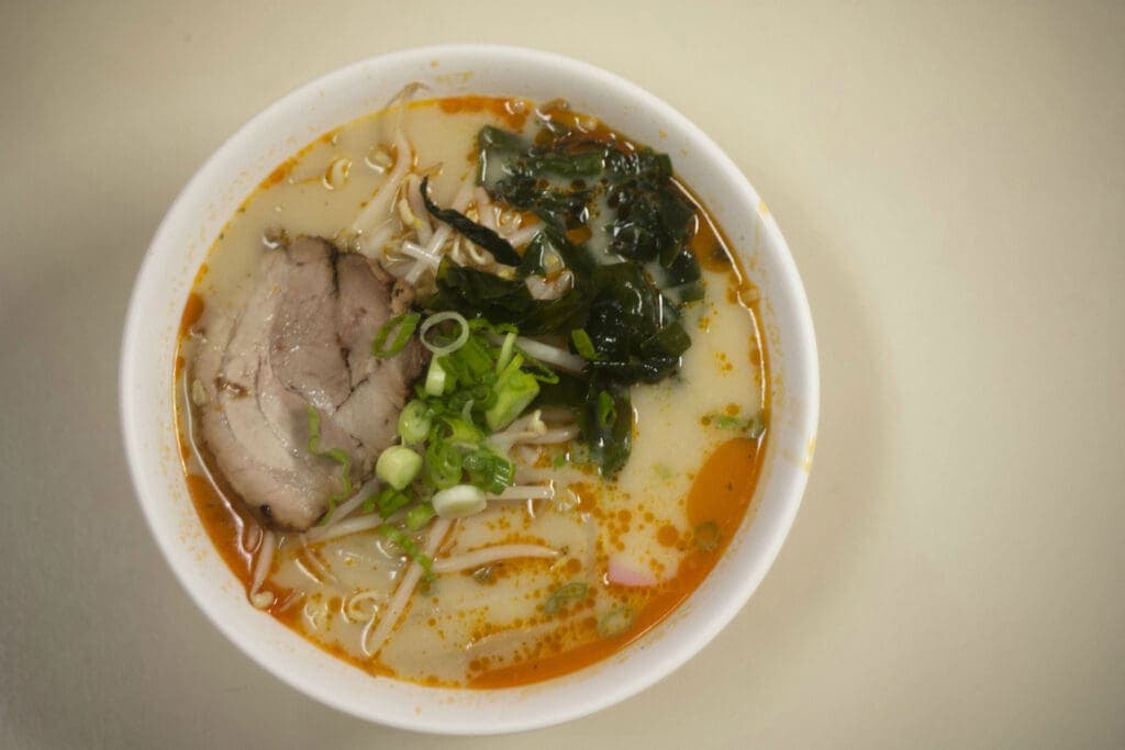 Tonkotsu ramen at Samurai in Tucson