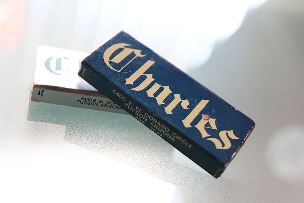 Charles Restaurant Matchbook
