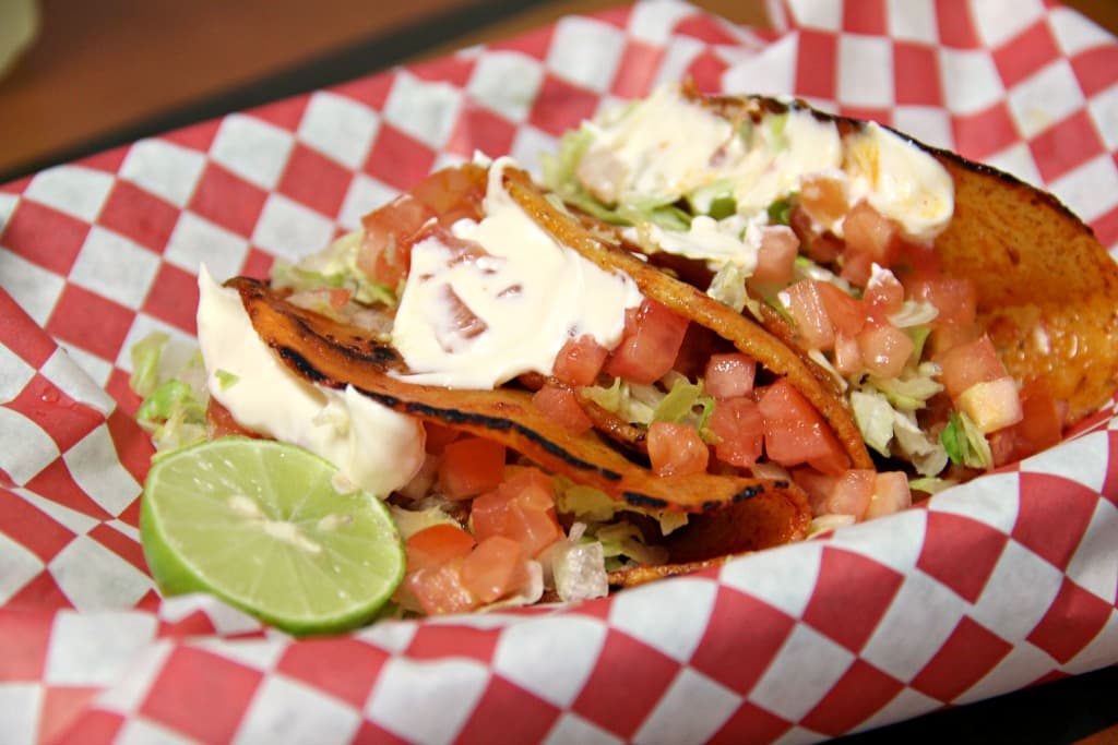Tacos al Vapor at Taqueria Porfis (Credit: Gloria Knott)