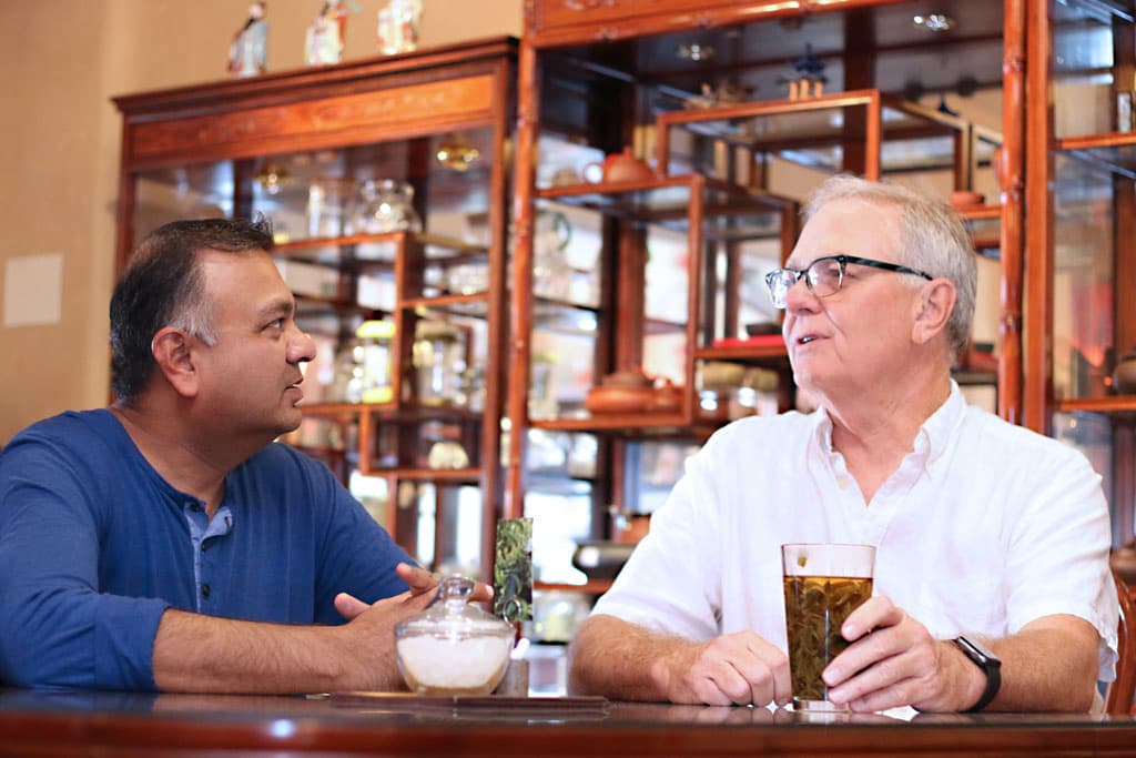 Manish Shah and Austin Hodge (Credit: Adam Lehrman)