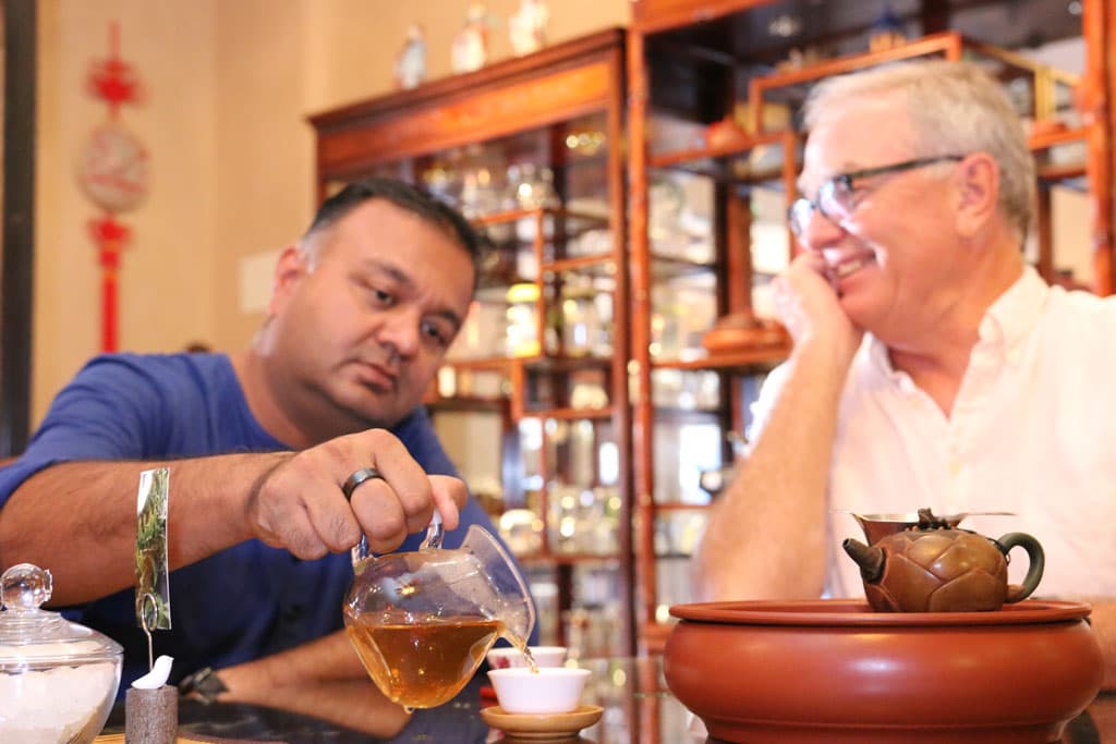 Manish Shah and Austin Hodge (Credit: Adam Lehrman)