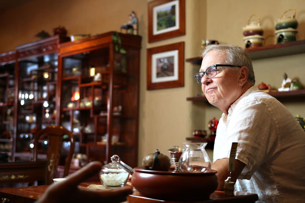 Austin Hodge of Seven Cups Fine Chinese Tea (Credit: Adam Lehrman)