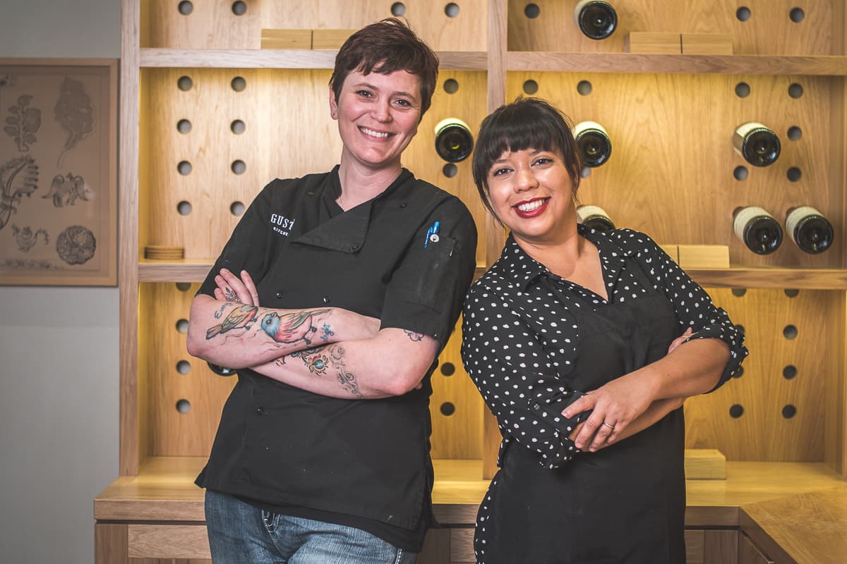 Jaime Lawhorn and Erika Bostick at aka Deli & Bakeshop (Credit: Jackie Tran)