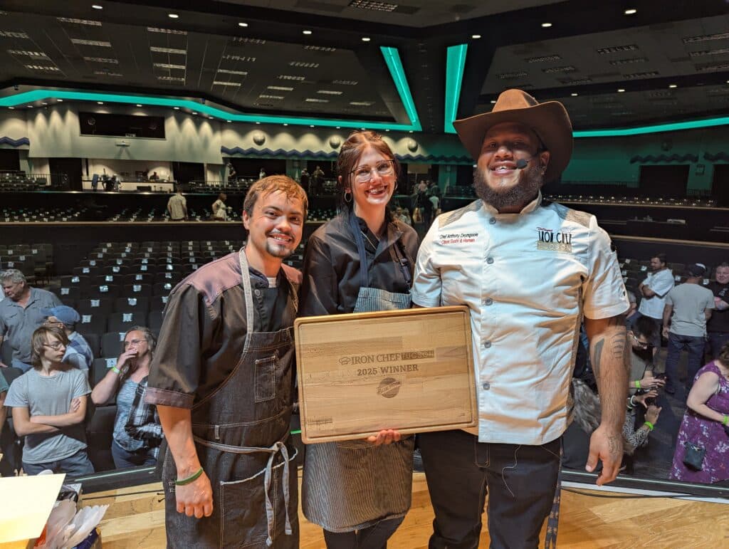Chef Anthony Dromgoole and his team at Iron Chef Tucson 2025 (Photo by Jackie Tran)