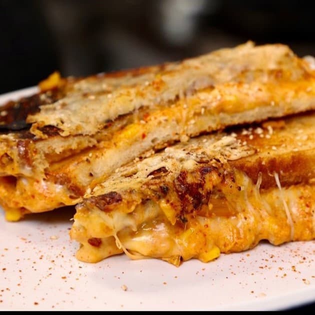 a close up of food on a plate