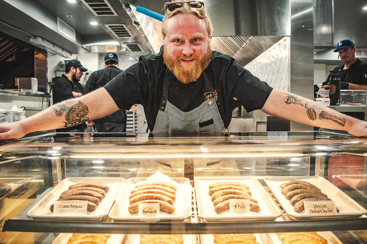 Executive chef Ivor Cryderman at Ten55 Brewing and Sausage House (Credit: Jackie Tran)