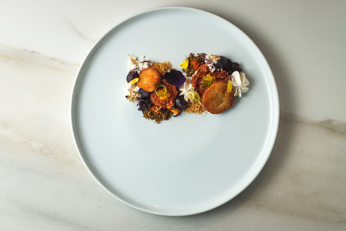 Art of Plating dish by Dominique Stoller from Doma's Delights Catering & Personal Chef (Photo by Jackie Tran)