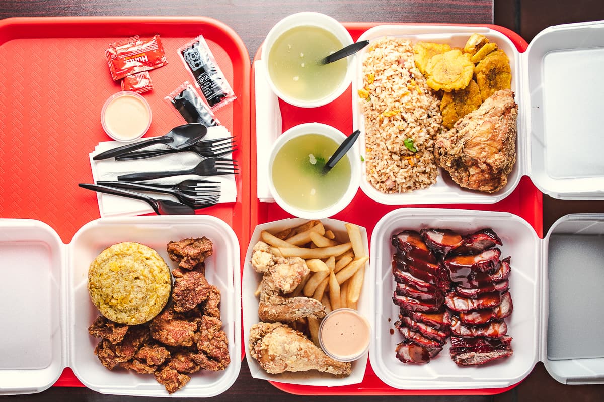 Assorted food at Asian Sofrito (Credit: Jackie Tran)