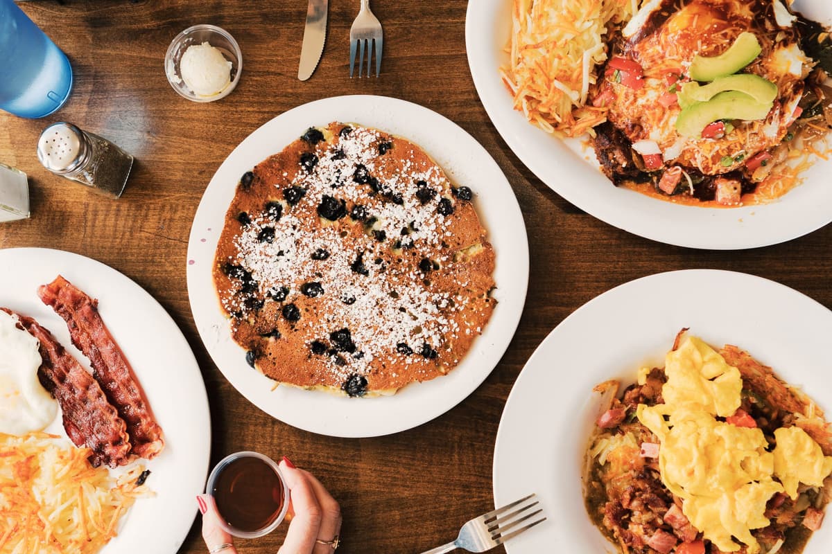 Breakfast options at Baja Cafe