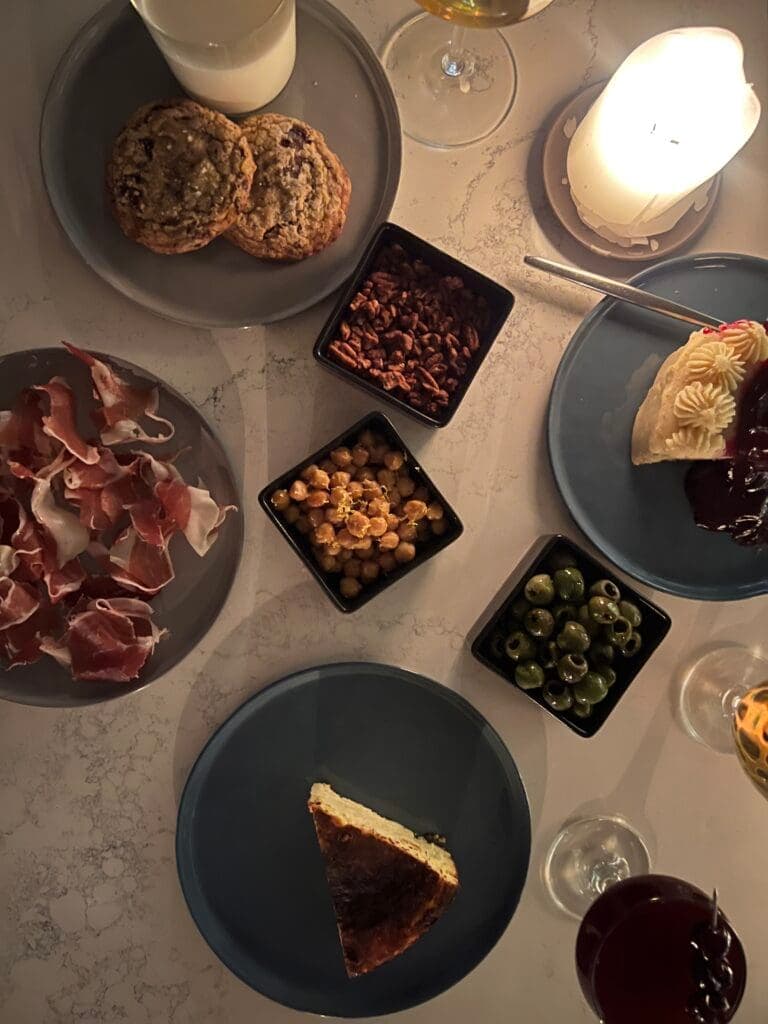 a bunch of food on a plate