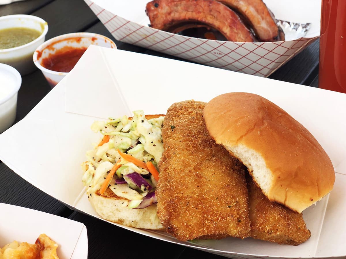 Catfish Sandwich at BXQ (Credit: Melissa Stihl)