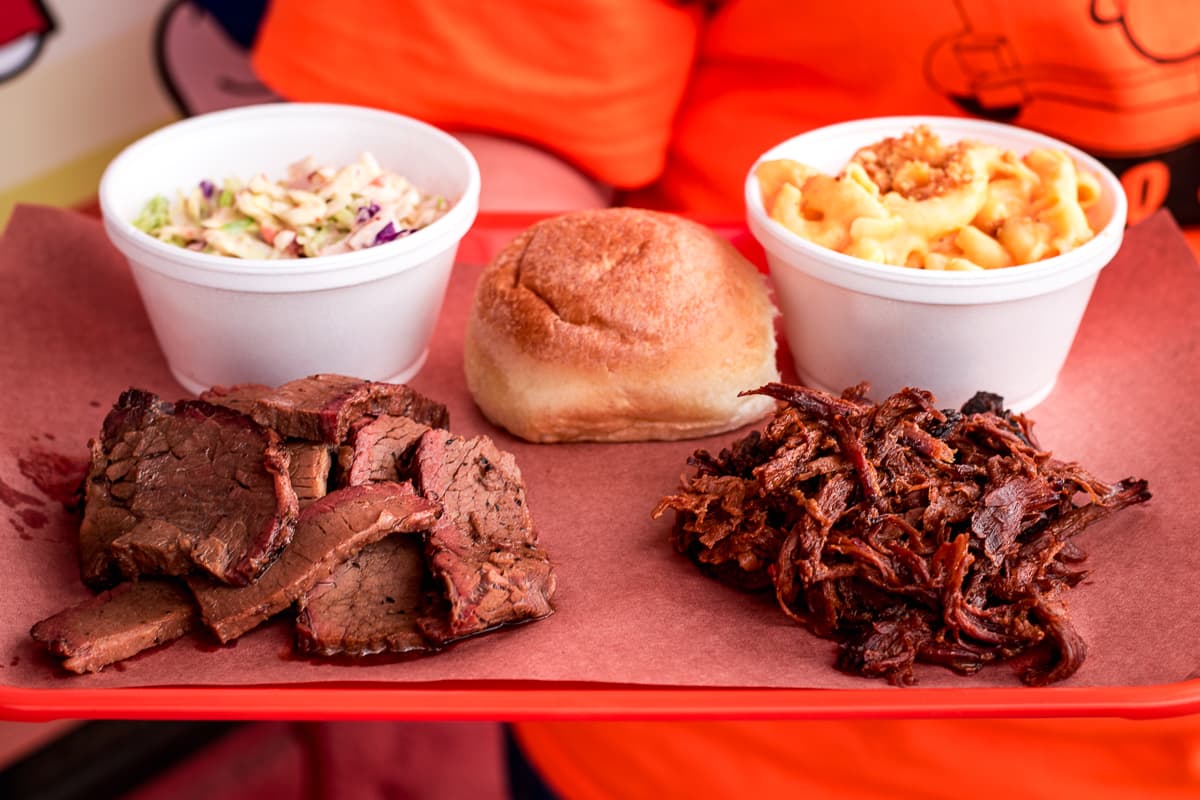 Bell Ringer Plate at Kiss of Smoke BBQ & Catering (Credit: Jackie Tran)