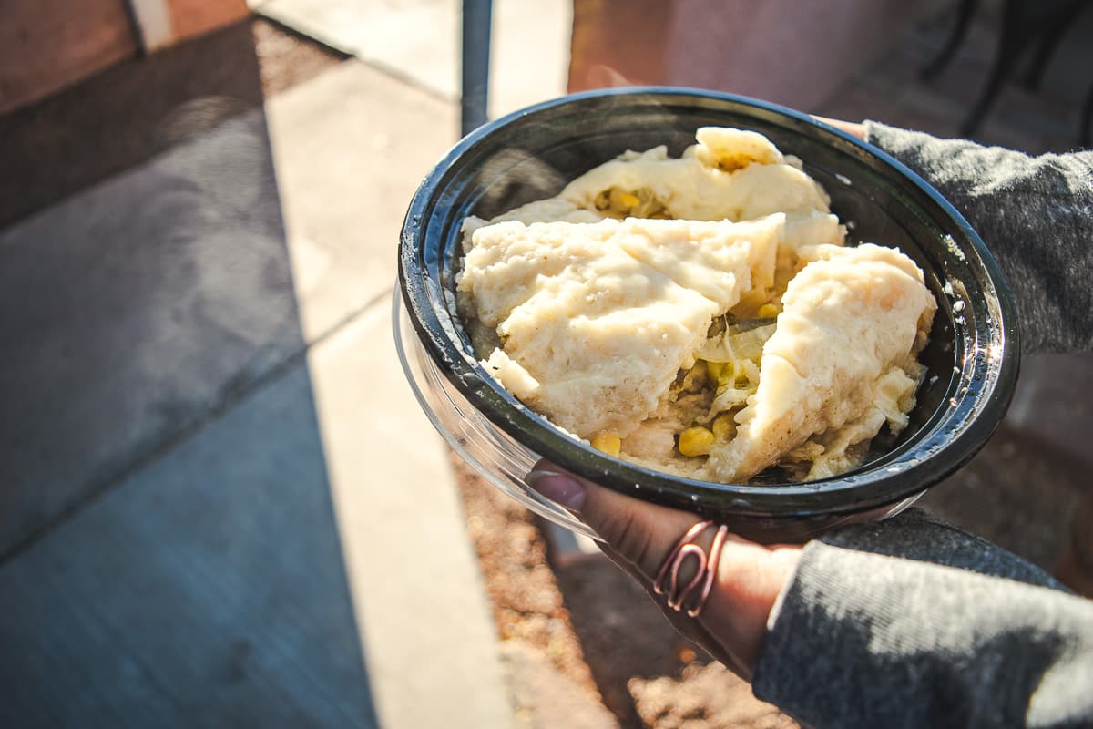 Vegan tamal plus cheese at Barista del Barrio (Credit: Jackie Tran)
