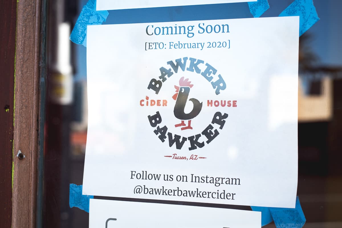 Facade at Bawker Bawker Cider House (Credit: Jackie Tran)