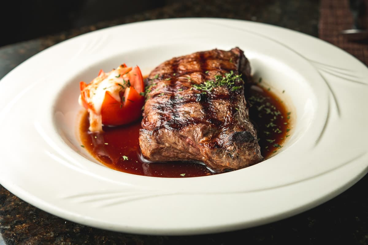 New York Strip at Bazil's