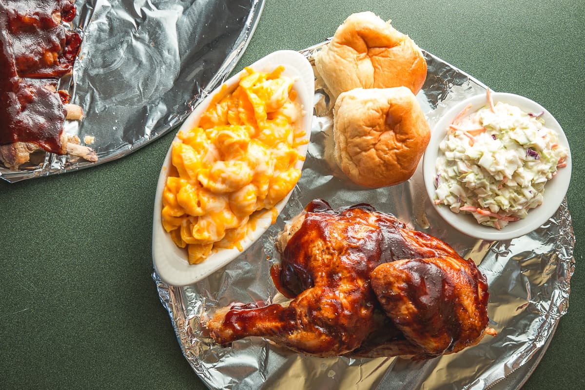 Half chicken at BBQ Shack (Credit: Jackie Tran)