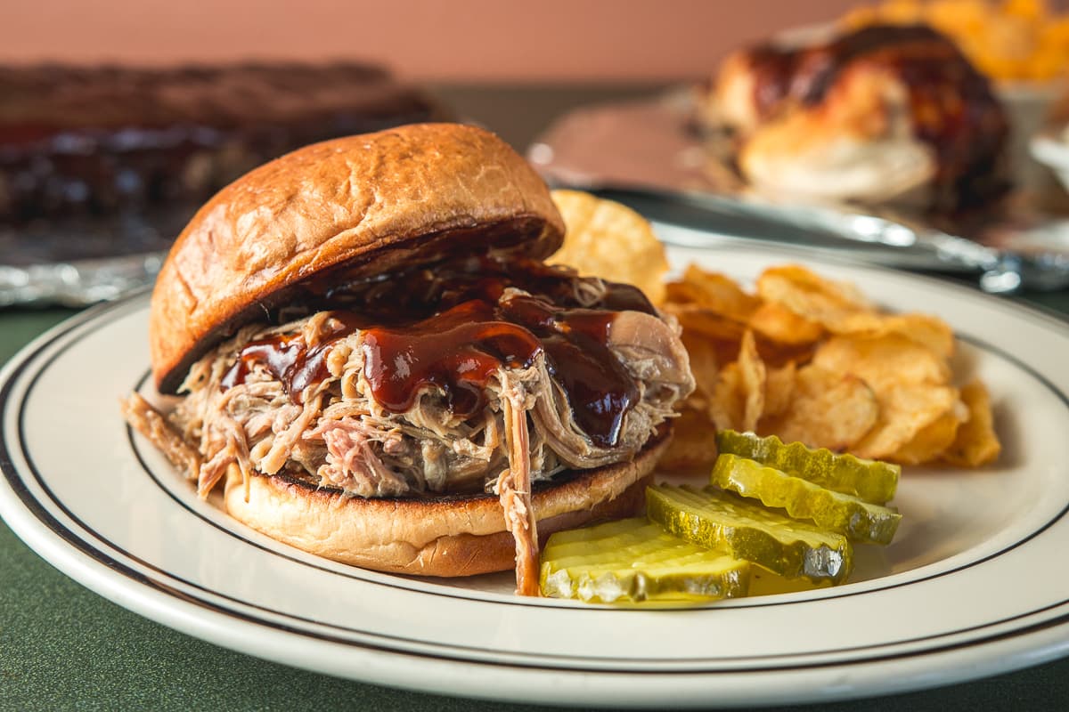 Pulled pork sandwich at BBQ Shack (Credit: Jackie Tran)