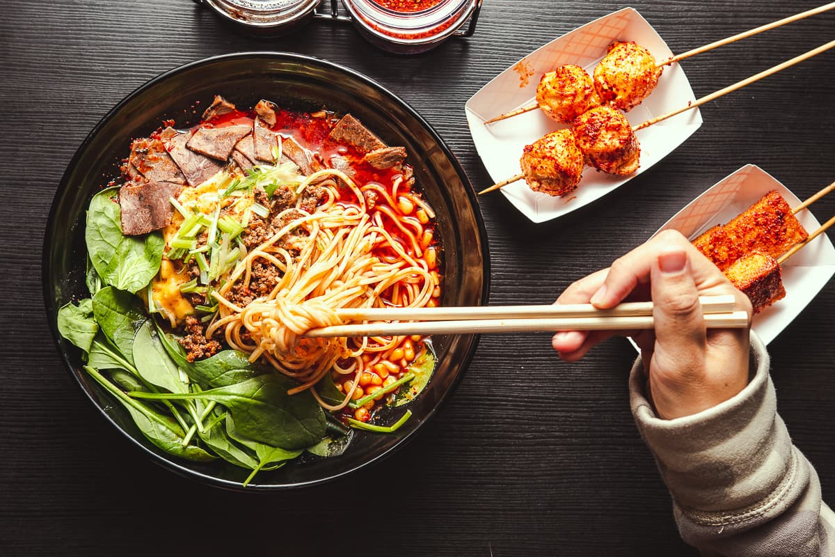 Volcano Noodle Soup at Mian Sichuan
