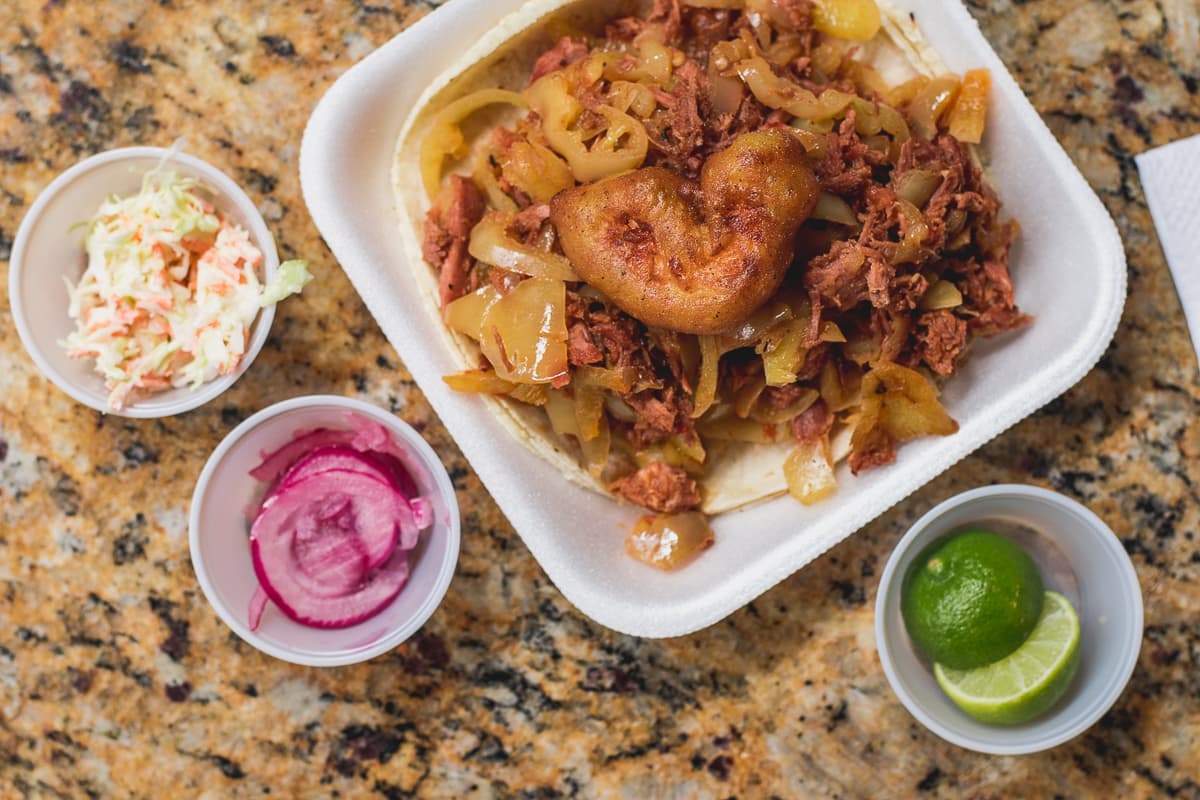 Taco Gordo at Taco Fish (Credit: Jackie Tran)