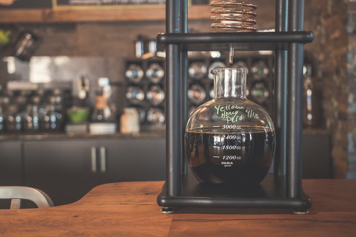 Science drip cold brew at Savaya Coffee Market (Credit: Adam Lehrman)