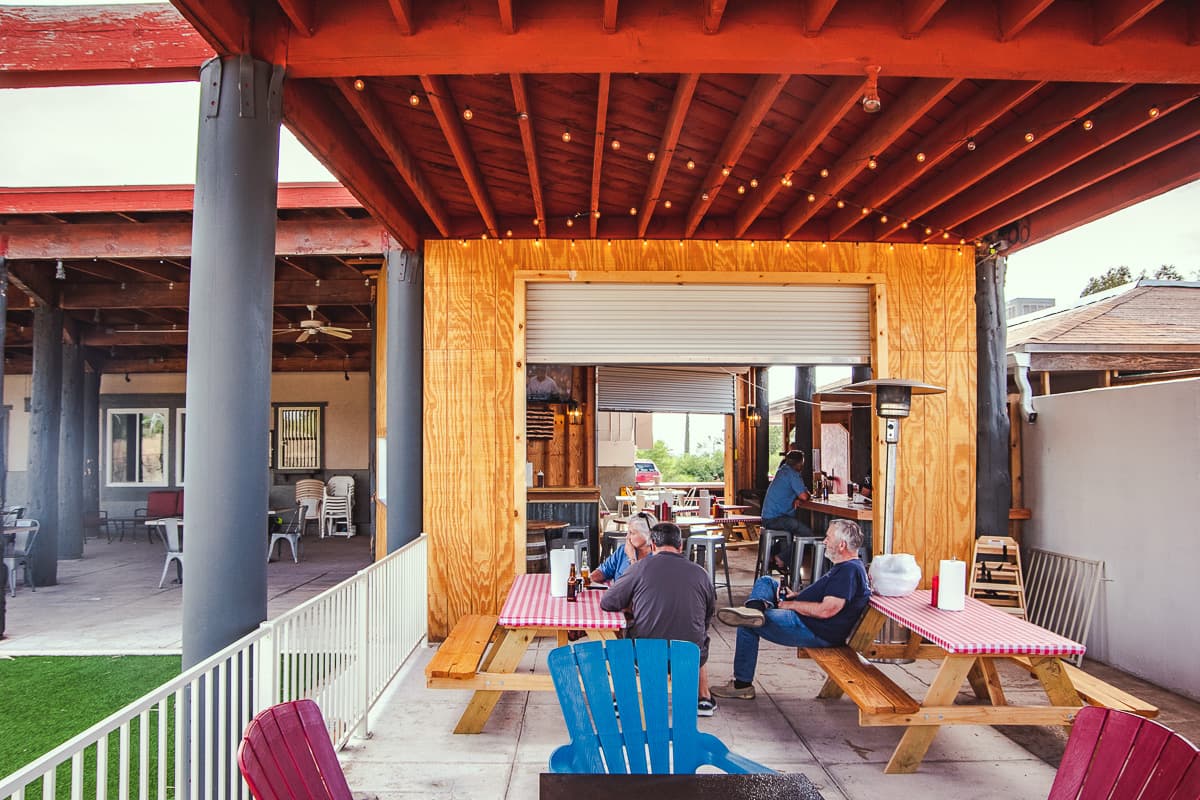 Tay's BBQ patio
