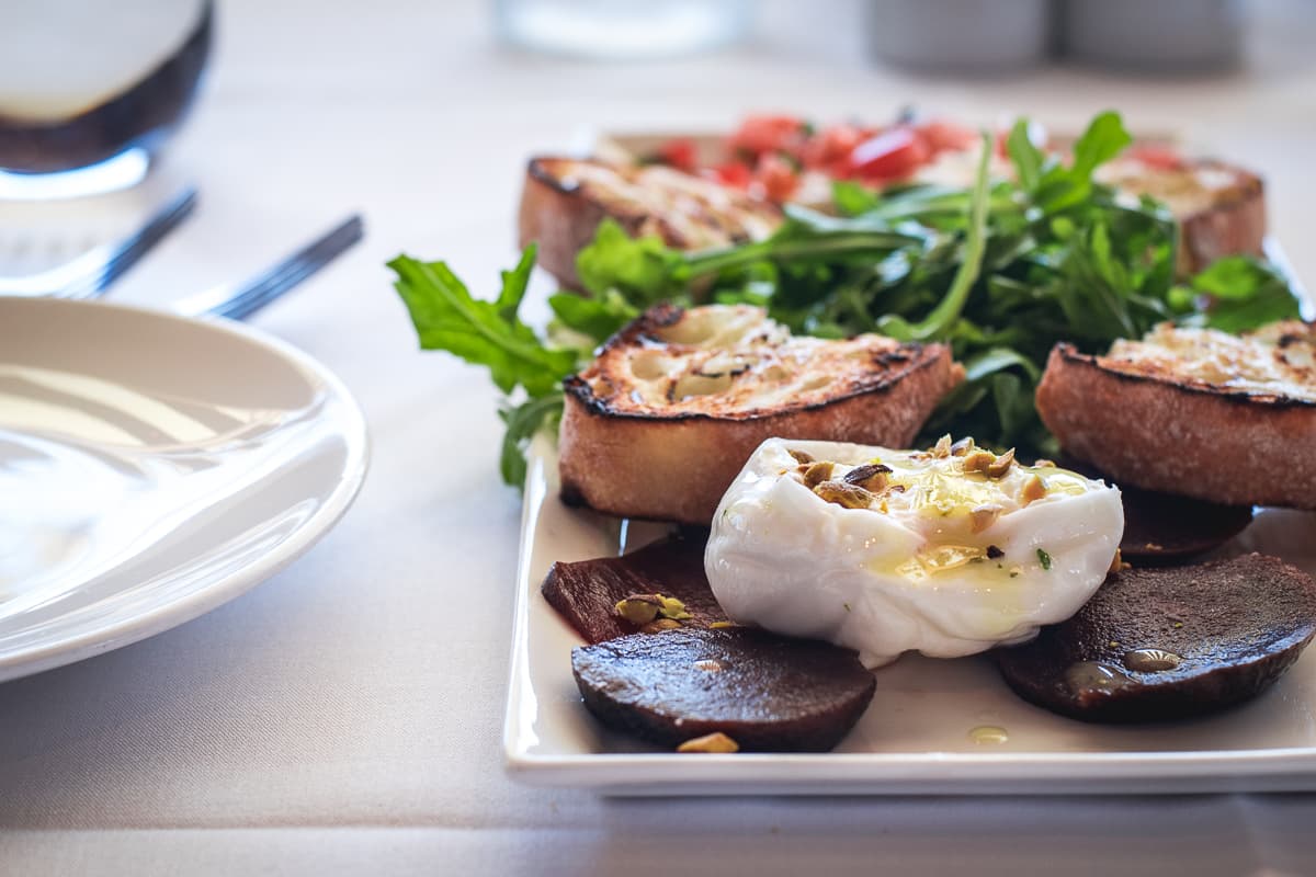 Fresh Burrata Served Two Ways at Vivace (Credit: Jackie Tran)