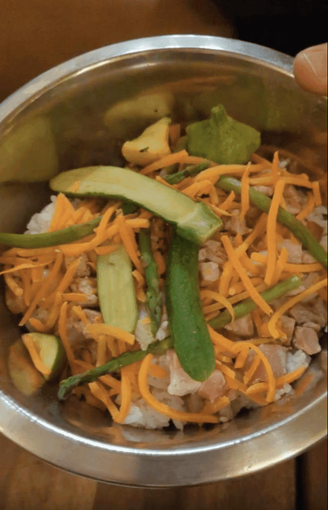 a bowl of food on a plate