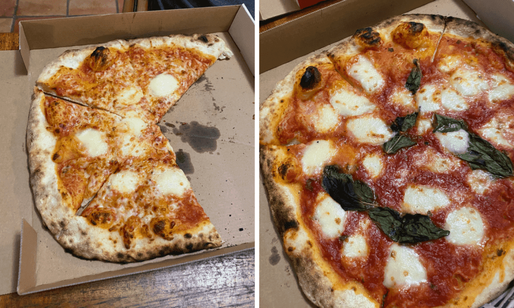 Pies at Fiamme Pizza (Photos by Rita Connelly)